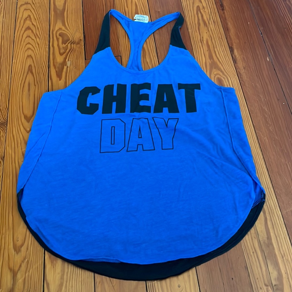 VS PINK “Cheat Day” Womens Tank Top- XS